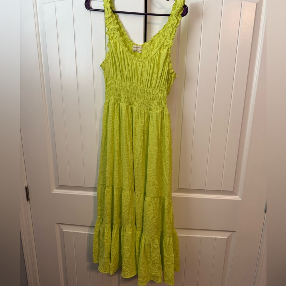 Urban Outfitters Lime Green Midi Dress. XL.
